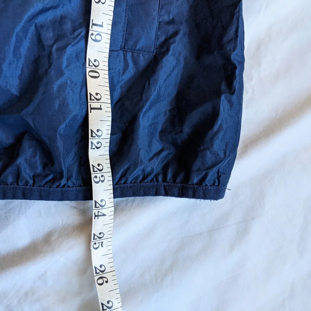 Like new Lands' End Unisex Packable Waterproof Rain Jacket size L 10-12